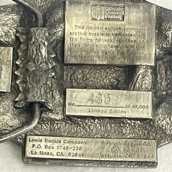 VINTAGE LA RAMS BELT BUCKEL. Come on now, we’re all those ram fans. S B repeat! - Picture 2 of 5